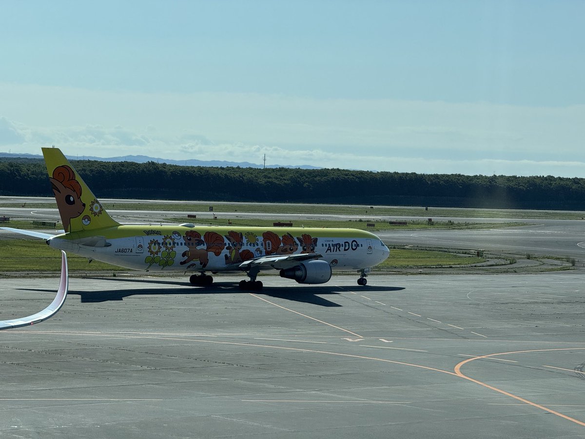 NAZ_v_'s tweet photo. ポケモンの飛行機見つけた✈️ https://t.co/rfzz3EIqNf