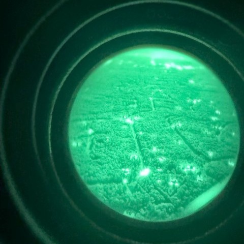 PHIAirMed's tweet photo. No nights off 🥽 

Night operations present unique challenges, which is why PHI Air Medical is proud to be the first company of our size to equip 100% of its aircraft with Night Vision Goggles — because emergencies don't stop when the sun goes down. https://t.co/kbQZsdRIvG