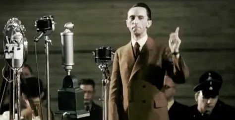 jimstewartson's tweet photo. Here’s what you should know about “The Storm is coming” or “has arrived.”

It was originally a Goebbels quote from a 1932 Sportpalast speech. It was also used by Stephen Miller at Charlie Kirk’s funeral.

Flynn using it on 8/8 is not just Q; it is a deliberate neo-Nazi signal. https://t.co/MuuqQFY80J