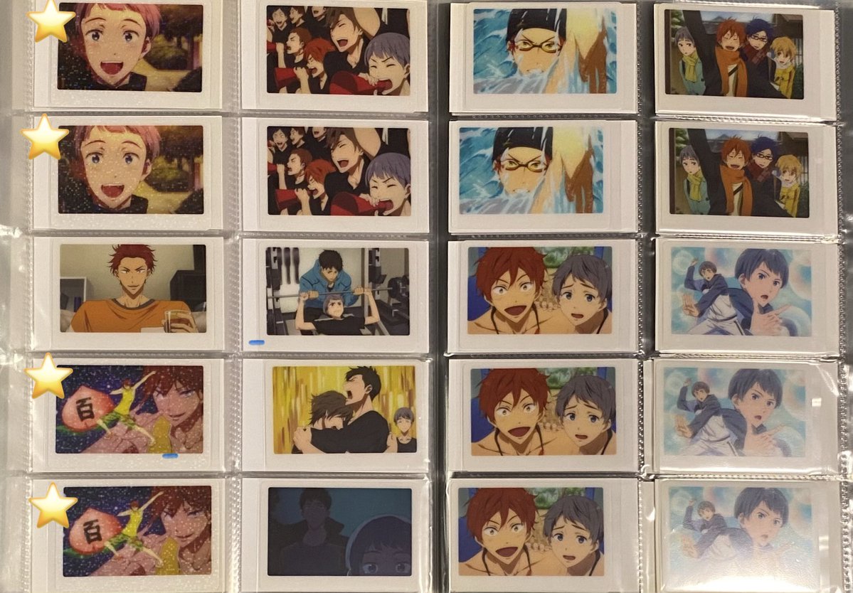 mattari_nuichan's tweet photo. Free! ミニフォトカード　第1弾　ミニフォト　フォトカ　バラ　郵送希望　ゆるぼ

譲　画像のカード
　　(愛一郎，百太郎，他) ⭐️はホロ
求　定価＋送料　

(鳥取10月の…手渡し要相談)
こちらは第1弾で保管年数と初期傷の気になる方，通知不良なのでお急ぎの方はご遠慮ください。 https://t.co/qMJBG91aTQ