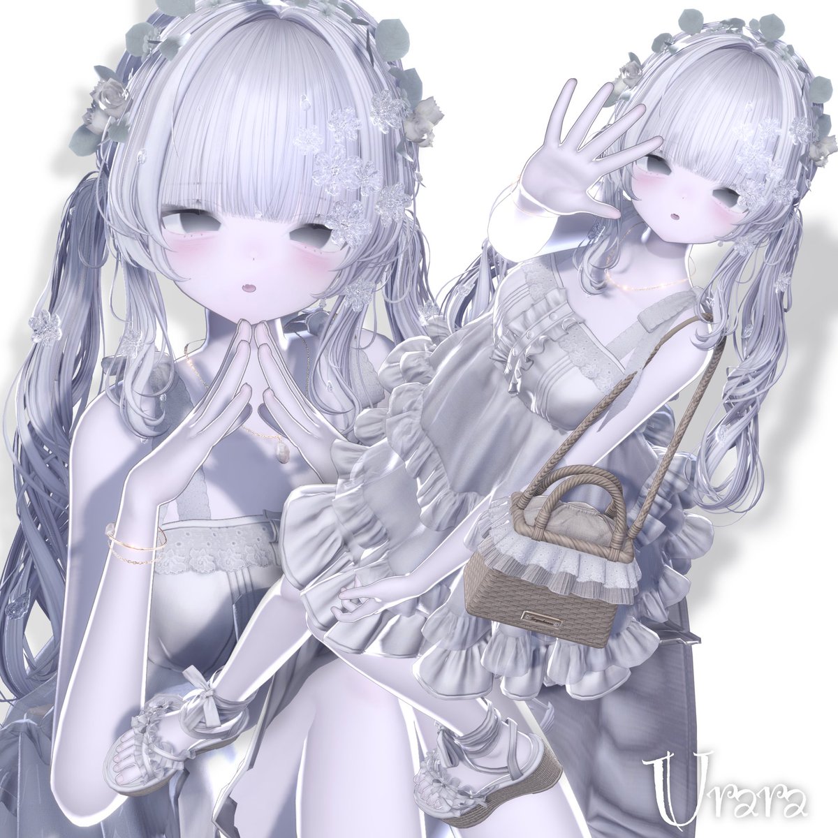 vl2hr's tweet photo. おはよう！☀️
makeとeye👀
無料配布&amp;SALE中だからチェックして!!
🔗https://t.co/h0KsJsucpt

 #Urara_3D  #VRchat https://t.co/7rrq5uuI5s