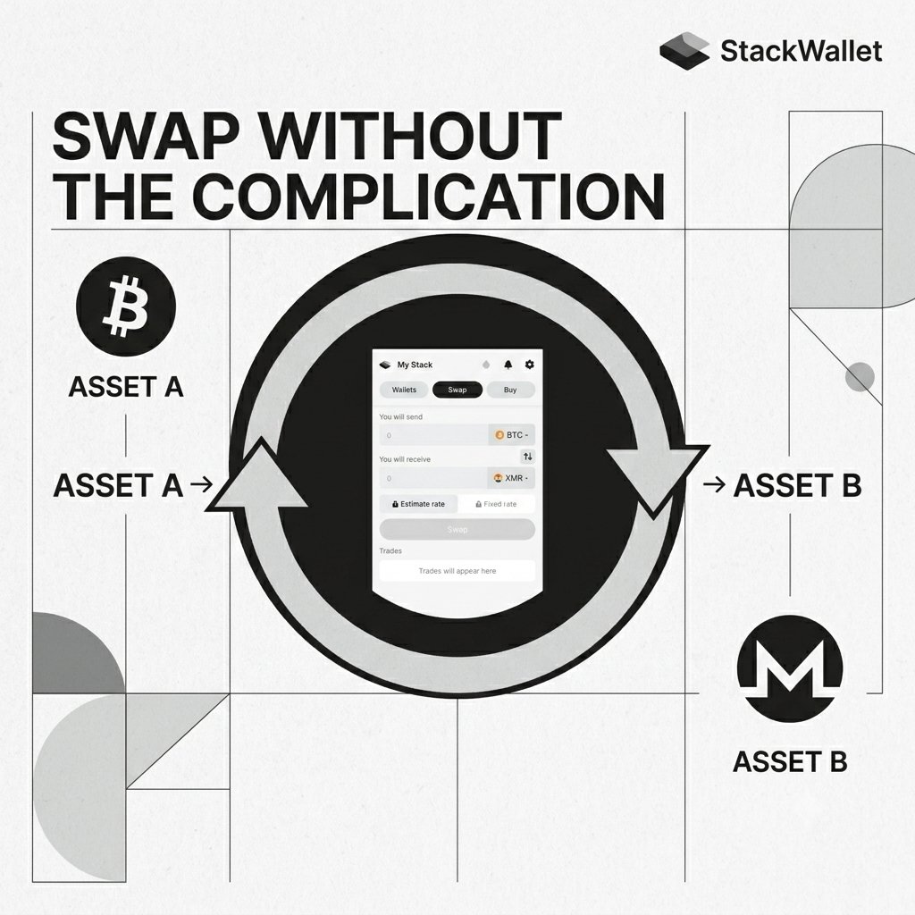 GinolaONT's tweet photo. 𝗦𝘄𝗮𝗽 𝗪𝗶𝘁𝗵𝗼𝘂𝘁 𝗧𝗵𝗲 𝗖𝗼𝗺𝗽𝗹𝗶𝗰𝗮𝘁𝗶𝗼𝗻
Moving from one crypto asset to another shouldn't feel like a whole process.
With @stack_wallet , the built-in swap feature keeps the experience simple and convenient.
One wallet. Multiple assets. Easy access to your crypto. https://t.co/AsnyTgnYZD