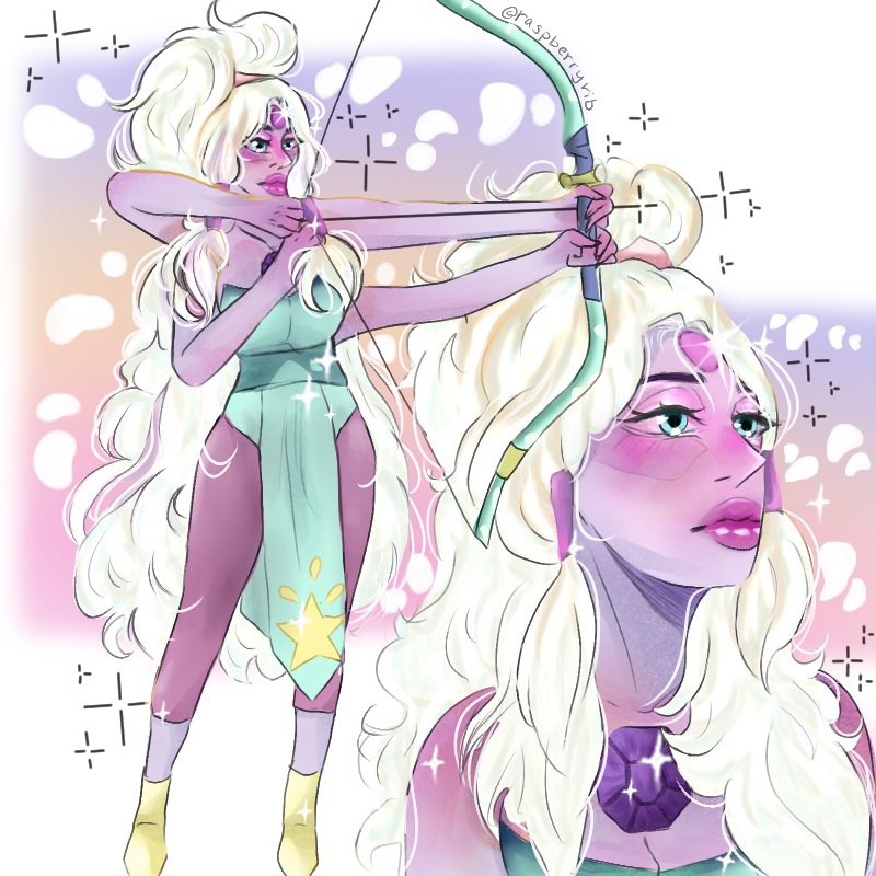 raspberryrib_'s tweet photo. My version of Opal 💜
#stevenuniverse https://t.co/wFgHXsu4d3
