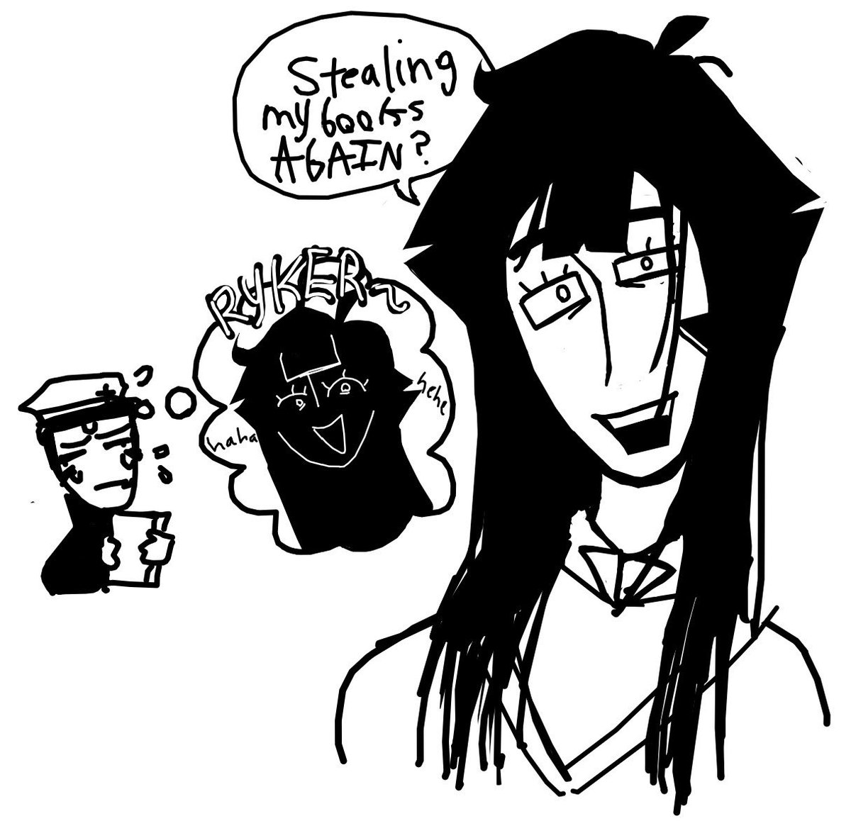 p4rty_addxict's tweet photo. day 4 of 8:11 week
first OC belongs to @deftones_tuff with Naan!! (once again a collab with @2611blessings)
second OC is @2611blessings
(last image is based obviously on Vittorino's laughing art due to the fact we'd think she'd laugh similar to him lol)
#811week #811game https://t.co/sOzcyHcgv1