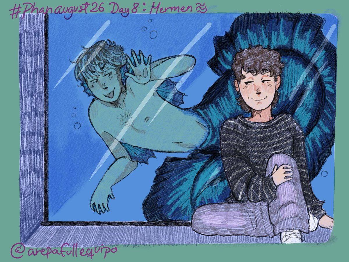 arepafullequipo's tweet photo. #phanaugust26 (day 8: mermen) u will never be a lobsterrr!!! https://t.co/BgklYnxQUM