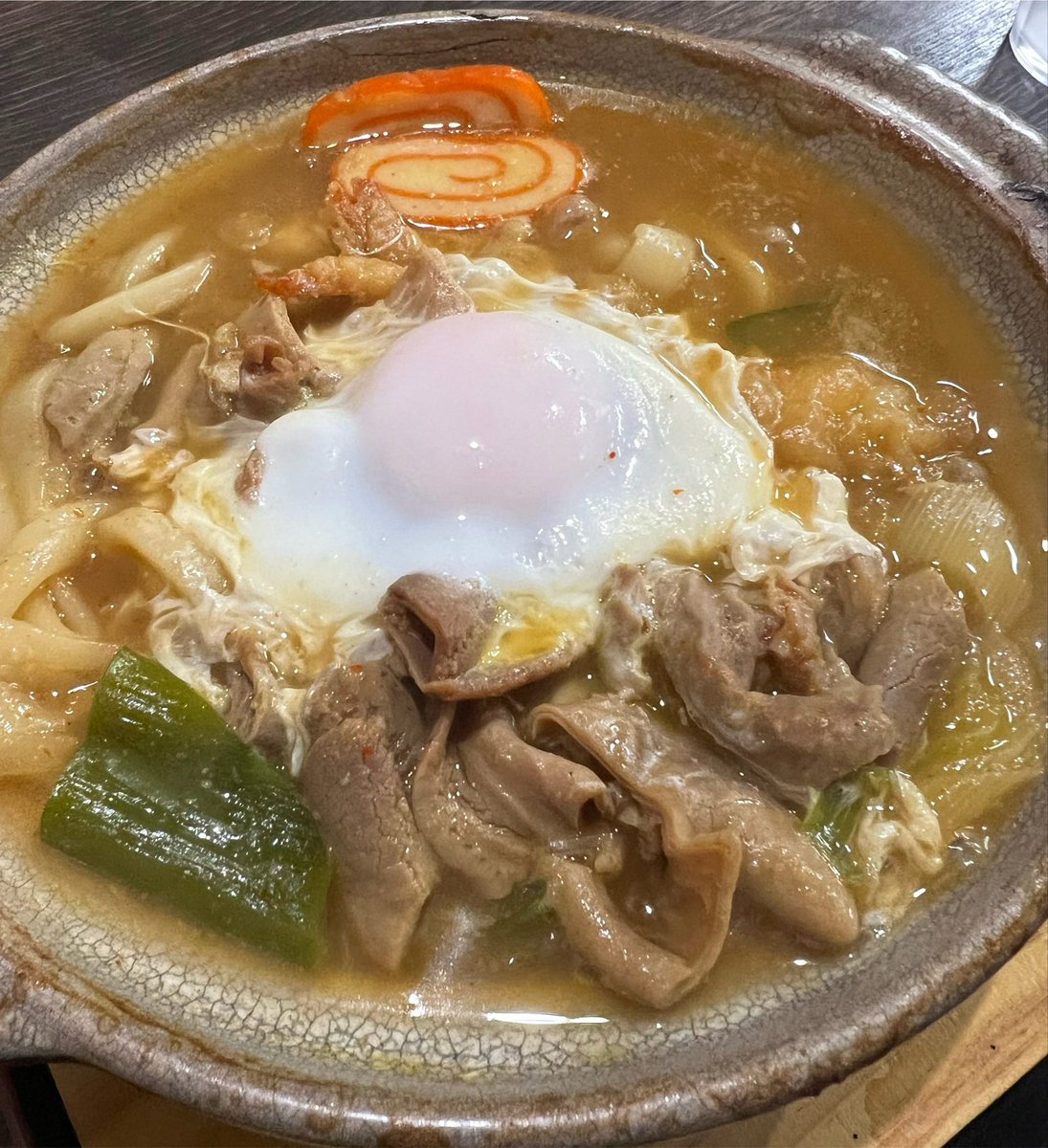 toshi2001japan's tweet photo. 富山のソウルフードといえば糸庄本店の「モツ煮込みうどん」。

僕はあえて「カレーモツ煮込みうどん」にしてライス(中)と一緒に🍚⭕️

#糸庄本店　#モツ煮込みうどん https://t.co/VU3iSCvsMZ