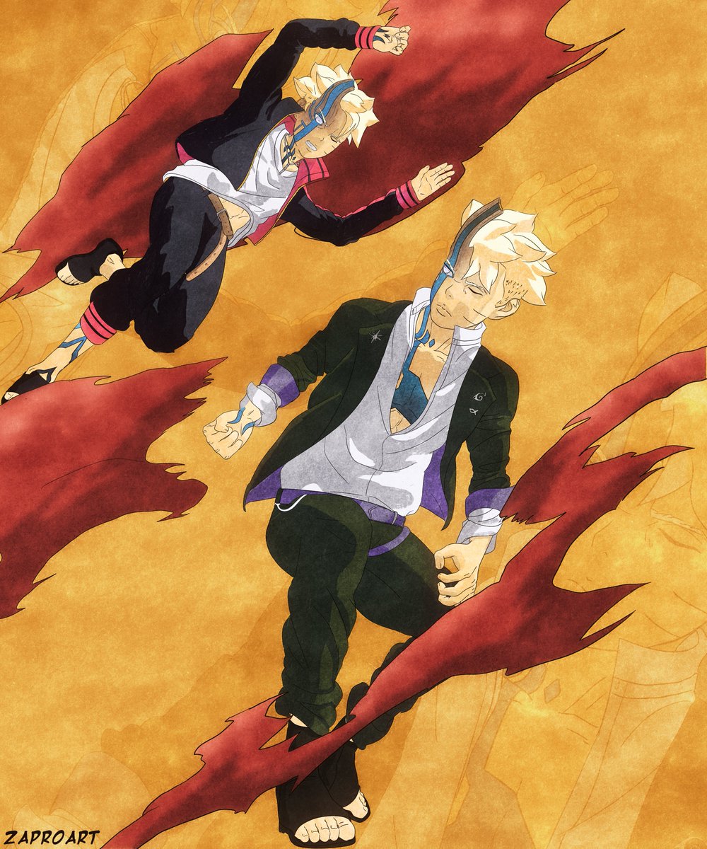 zaproART's tweet photo. #boruto 
past and present https://t.co/ks1dZYMCp2