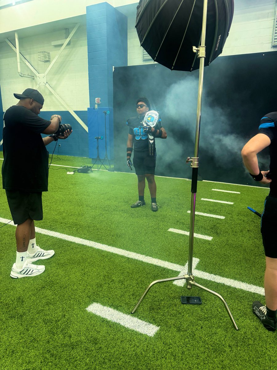 RockHill_FB's tweet photo. Behind The Scenes of Media Day 2026 with none other than @Creativejonestx 
The season is near! 

#LEO https://t.co/9TTiI471G7