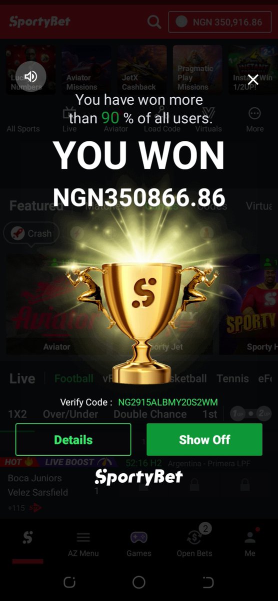 Ruby0361's tweet photo. 300,000 ODD BOOM 💰🏆🌍🎁🙏.

I ALWAYS BELIEVED IT WAS POSSIBLE AND IT HAPPENED.
MORE TO COME 💰💰💰 https://t.co/RShU1hdrkj
