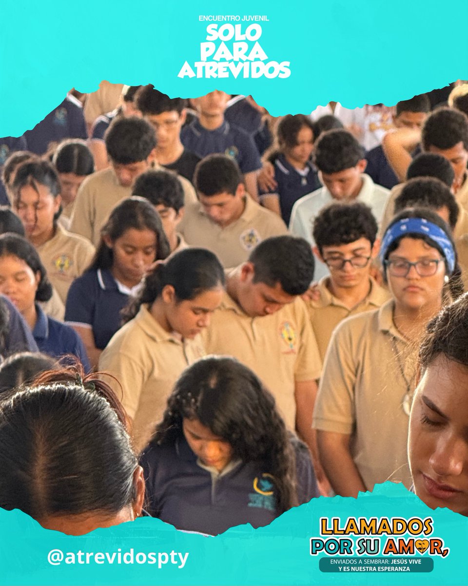 AtrevidosPTY's tweet photo. #SPA26 Señor, ante tu presencia amorosa, los jóvenes y, en general, todos los hombres y mujeres de fe aquí reunidos, te pedimos que bendigas nuestra juventud. Ayuda a todos los jóvenes a ser siempre nuevos. https://t.co/aPby4YD6KV
