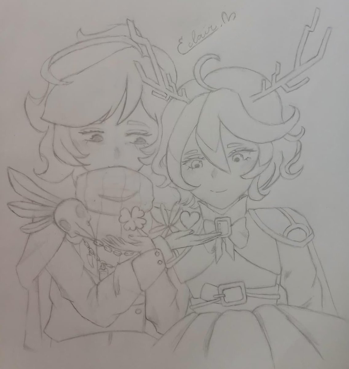 eclairvictorya's tweet photo. Uma tem sorte, a outra tem afeto, as duas tem tempo e ambas criam coisas a sua própria maneira. Arte e magia coexistindo. Pra mim é uma música de duas melodias que funcionam bem sozinhas mas se completam juntas. Lua &amp; sol de fato :D

#luguart #ravenplai #ravencove #pincelmagico https://t.co/95Km1G7nqj