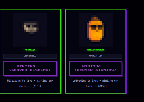 PumpillsFun's tweet photo. Gonna mint all of them that are coming in right now.

Everyone is welcome to try! https://t.co/P6sTqC8auh