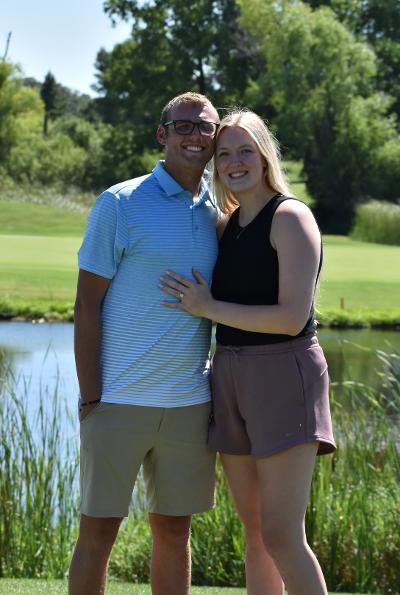 Cvj2435's tweet photo. @MarshallAs For those wondering, yes I did get engaged! Here’s a photo of the big event for those interested! The power of love! #StraightAs https://t.co/qIcNOpiJ6K