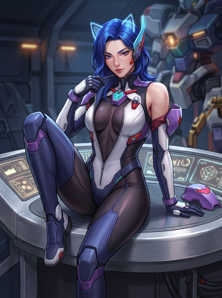 lamigac517's tweet photo. #AIart #AIイラスト #AI #AIArtwork #AIGenerated #girl #Overwatch #Dmon #Dva https://t.co/AP8qJKwRIv