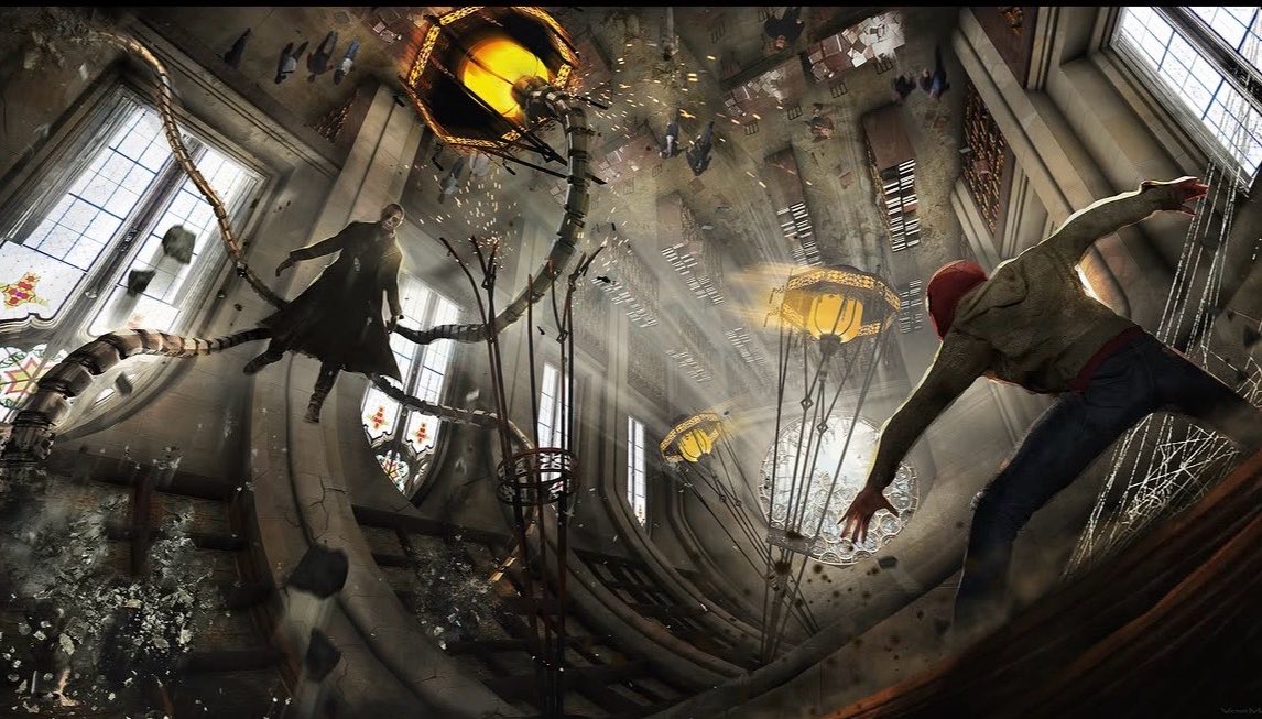 LeQGdesSupers's tweet photo. Nouveau concept-art de l’un des projets #SpiderMan annulés de l’univers des films TASM d’Andrew Garfield, montrant Spidey face à Doc Ock.

« TASM [3]?… Sinister Six?… Votre avis? »

(Via IG | victorjmartinez) https://t.co/CTfumXZmJ7