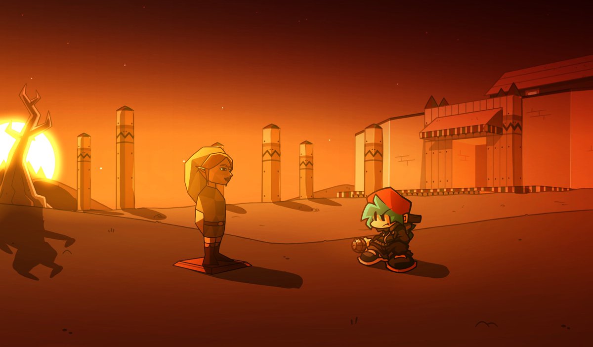 MicTime_Retake's tweet photo. Alright, scrapped unfinished bg for Song Of Drowning, but have a look at Ben and Bf’s Idle Sprite designs in Mic Of Time!

#micoftime #fnf #adifferentpath https://t.co/YcLh6ktDYq