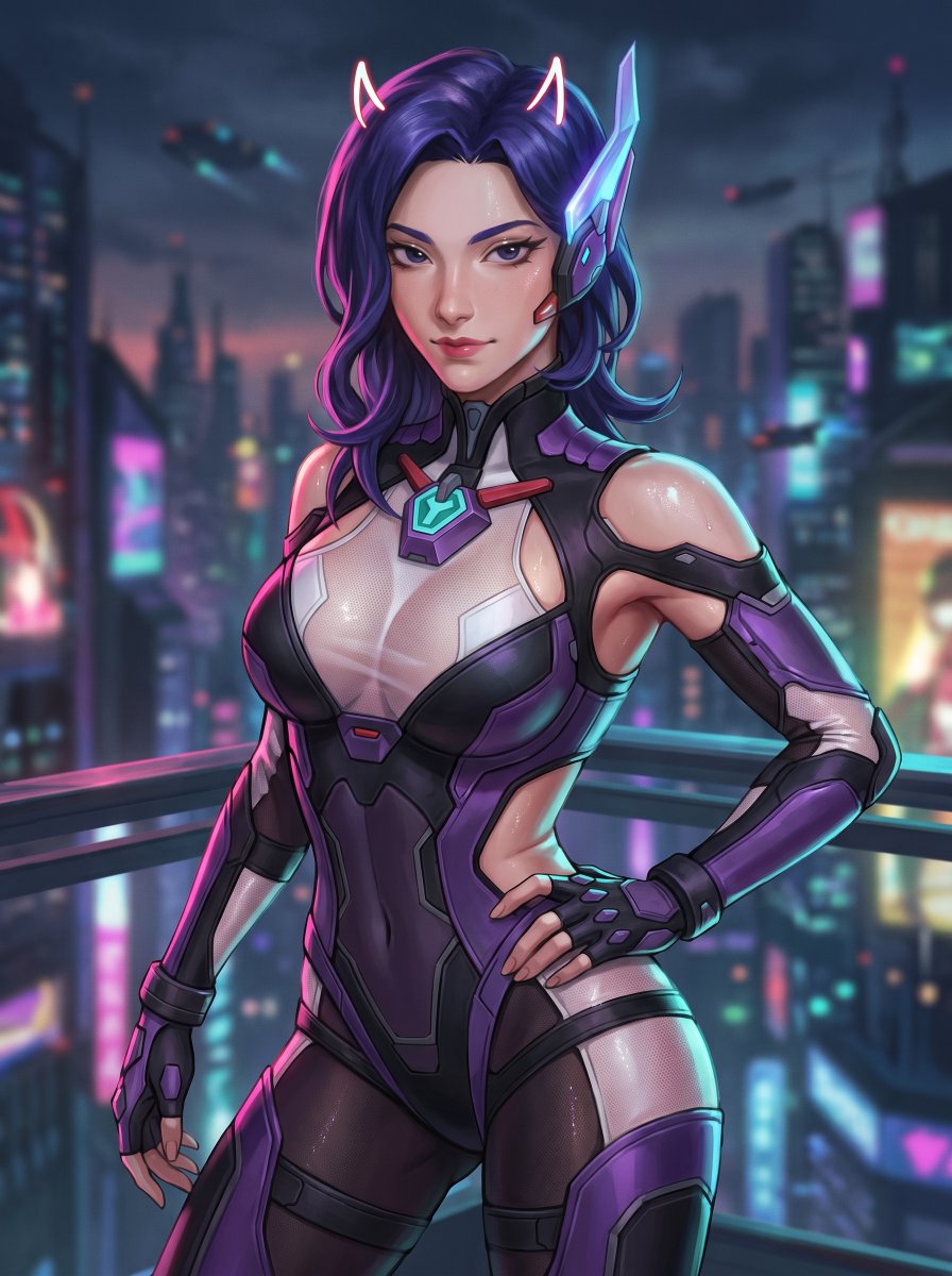 lamigac517's tweet photo. #AIart #AIイラスト #AI #AIArtwork #AIGenerated #girl #Overwatch #Dmon #Dva https://t.co/mGK3rngrsy