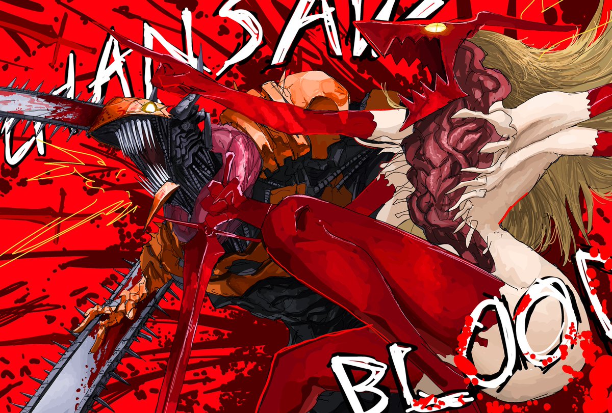 Gigan1024896's tweet photo. CHAINSAW　BLOOD！！！ https://t.co/uF6d9hKo0Y
