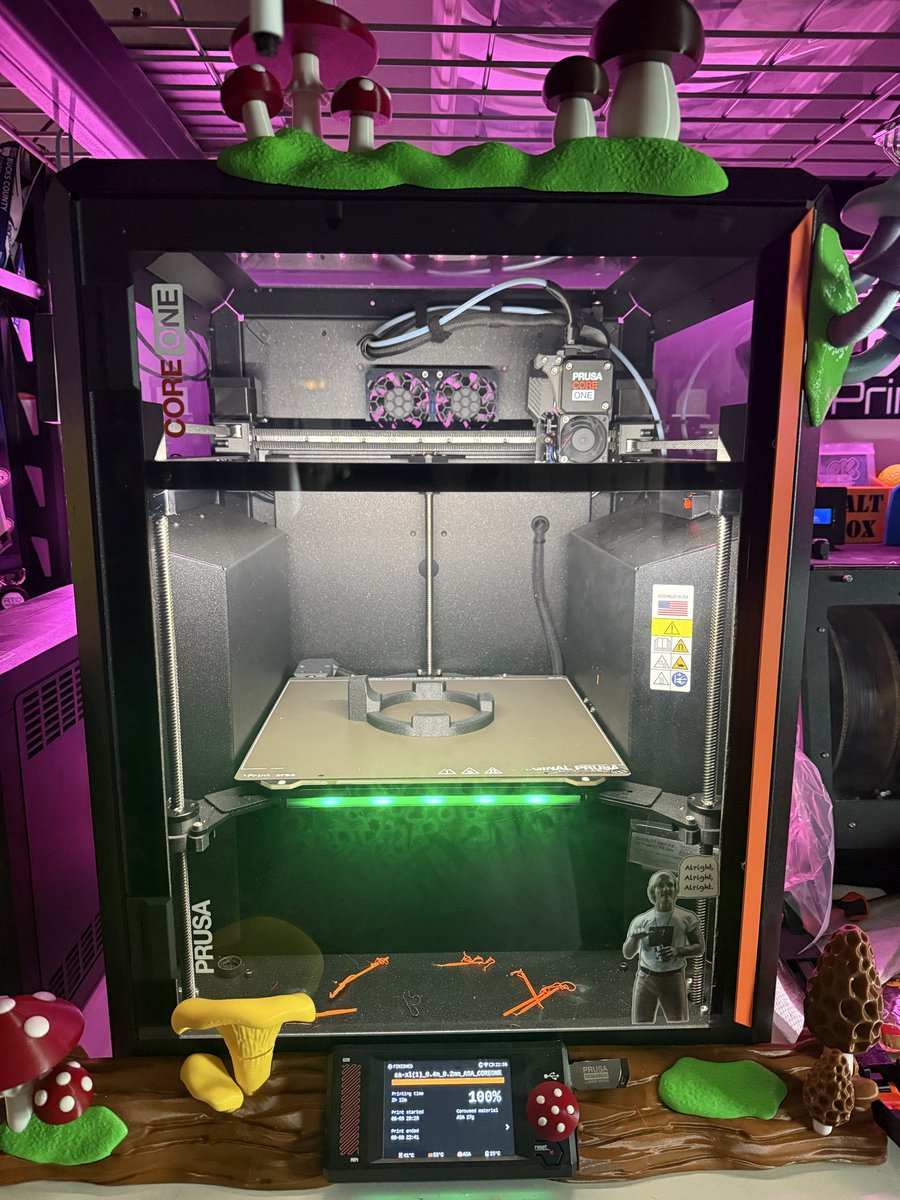 MCHRISP1's tweet photo. Printed my first part in ASA on one of my #COREOne printers. Printed very well. Used Prusa’s ASA blend which makes printing ASA a breeze.
Now I’ll finally be able to mount my BuddyCam for my XL! https://t.co/sReVEjKxhk