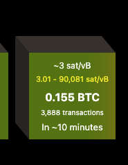 BitcoinMotorist's tweet photo. That juicy block is sitting there, waiting for some greedy miner🪙 10x in fees of what's available on the bcache fork👀 https://t.co/XCi0ZHv5jY
