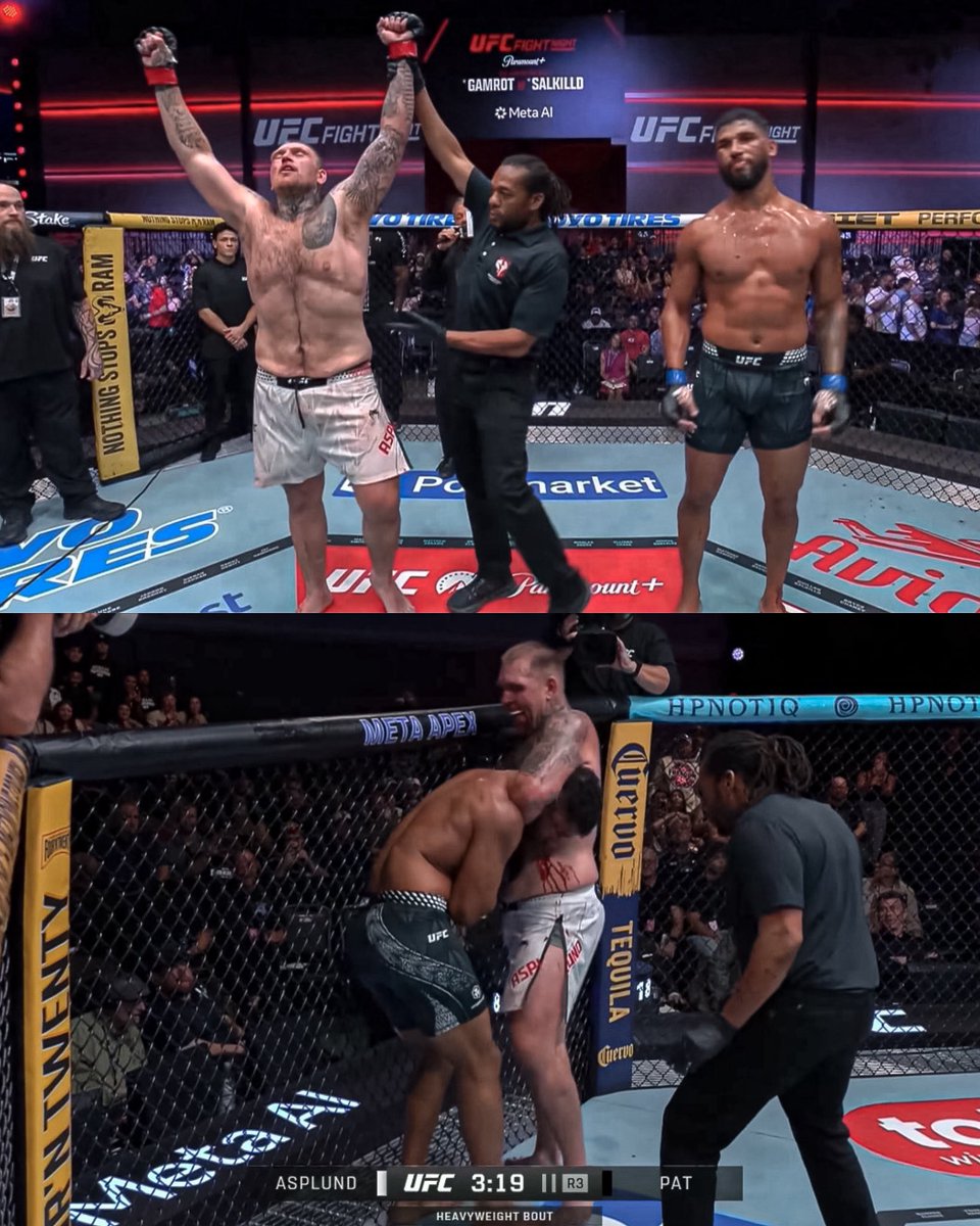 Home_of_Fight's tweet photo. 🚨👏 STEVEN ASPLUND GETS THE W AFTER AN INCREDIBLE BACK AND FORTH FIGHT!

😮‍💨 Asplund was landing some BOMBS the whole fight. https://t.co/BHovjoMLgV