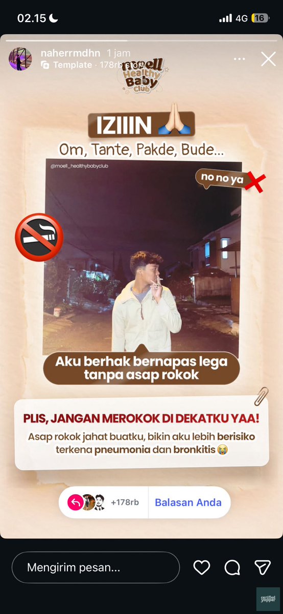 yappingbase's tweet photo. yap! emang otaknya pada kosong semua perokok tuh https://t.co/ZHwmufuOeH
