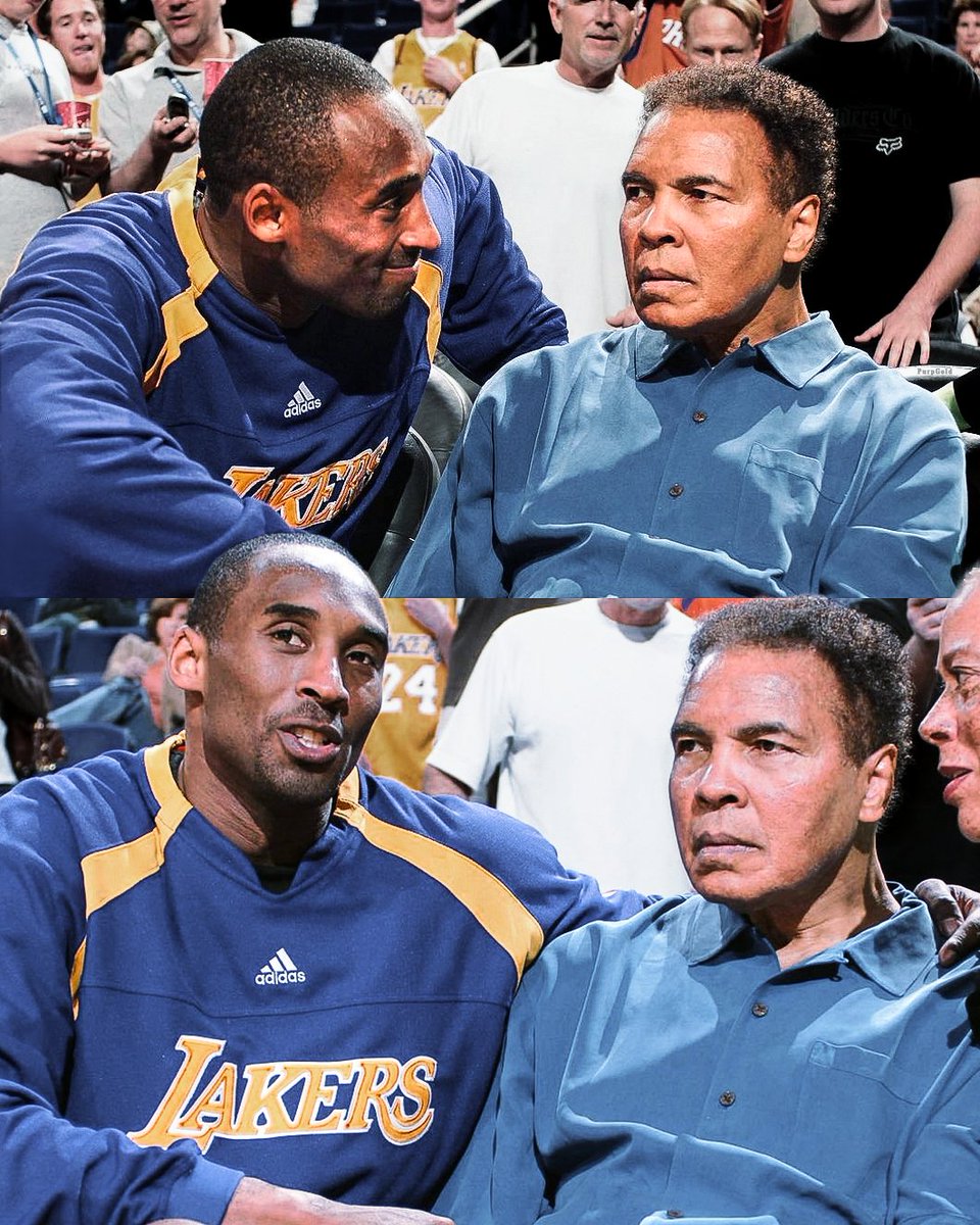 PurpGoldLakers's tweet photo. Kobe and Muhammad Ali, 2007 https://t.co/HiJi5uBwoF