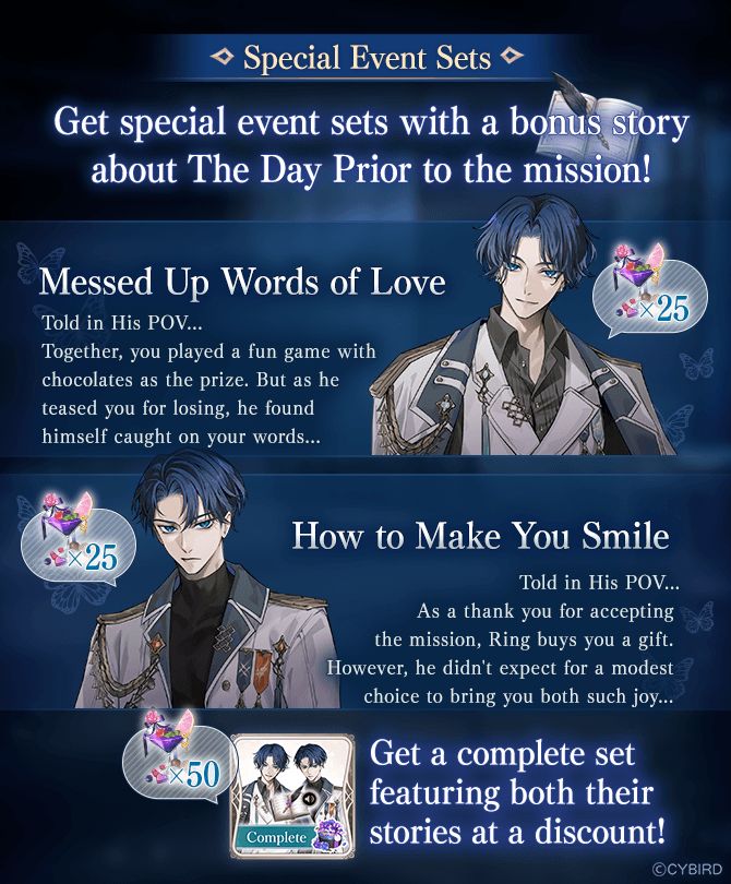 ikevil_en's tweet photo. 🛡️⚔️Tomorrow: Divergent Destinies⚔️🛡️ 

Learn more about Ring and Nica with their story event. Get bonus stories in their event sets, but beware: this event features only one happy ending...

#ikevil https://t.co/DKWneROBmJ