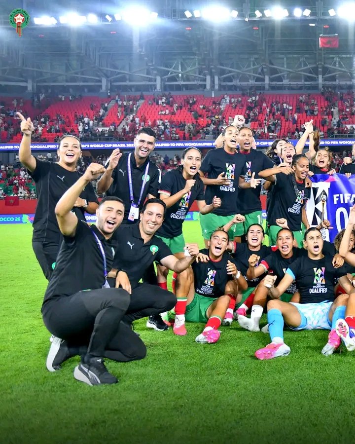 PerFArena's tweet photo. 🚨🇲🇦 MOROCCO ARE THROUGH TO THE WAFCON SEMI-FINALS!

Morocco defeated 🇿🇦 South Africa 2-1 in a thrilling quarter-final clash to secure their place in the final four of the 2026 Women’s Africa Cup of Nations. 🏆

The victory also sees Morocco book their ticket to the 2027 FIFA Wom https://t.co/DF2yZa8tKB