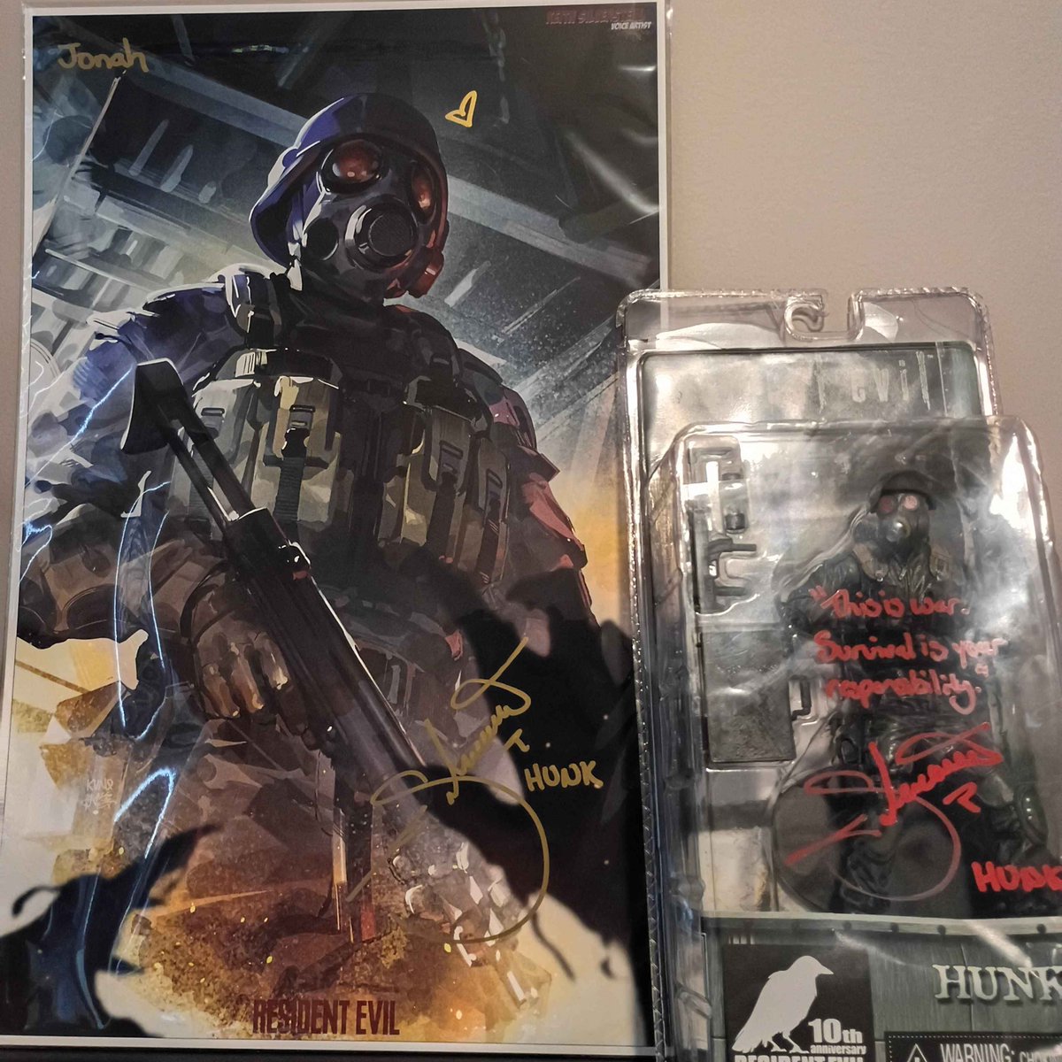 RomanticRE4's tweet photo. met @SilverTalkie (voice of hunk) today! 
#ResidentEvilㅤ #REBHFun https://t.co/qLlOrSUUgm