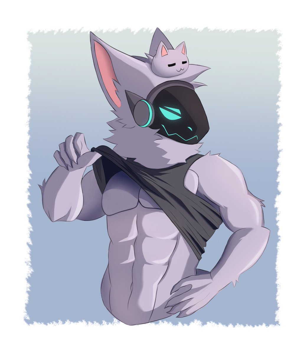 neku312's tweet photo. This protogen looks so awesome, right?
Drawing for my friend @lucadaprotogen ( •̀ ω •́ )✧ https://t.co/yhkqmv1E6i