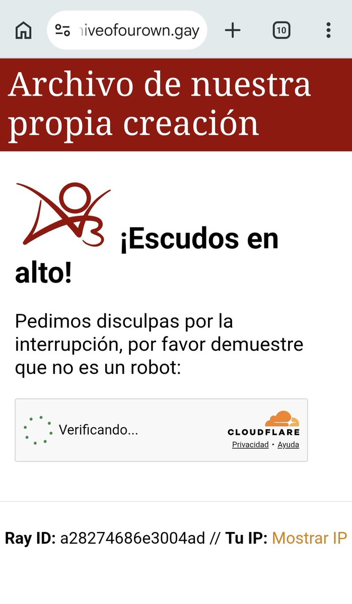 Lara_Alejandre's tweet photo. @AO3_Status Why do I always get this when I visit the website on my mobile? https://t.co/Iy2CQgT5OR