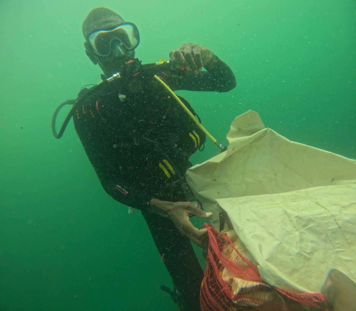 dgefm0's tweet photo. Ce samedi 8 août 2026 à Yoff, la DGEFM à participer à l' opération de nettoyage des fonds marins organisée par l’Association « Mbollo Aar Plongeur » de Yoff.
@mpemsn @MinistreEnviro1 @jojdakar2026 https://t.co/ios34FjmDe