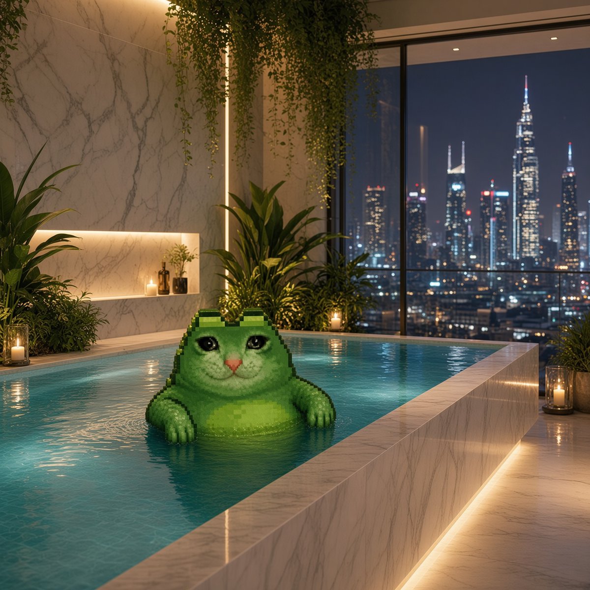 frogcatonpump's tweet photo. it's saturday night,

take it easy. https://t.co/6hM029i5mi