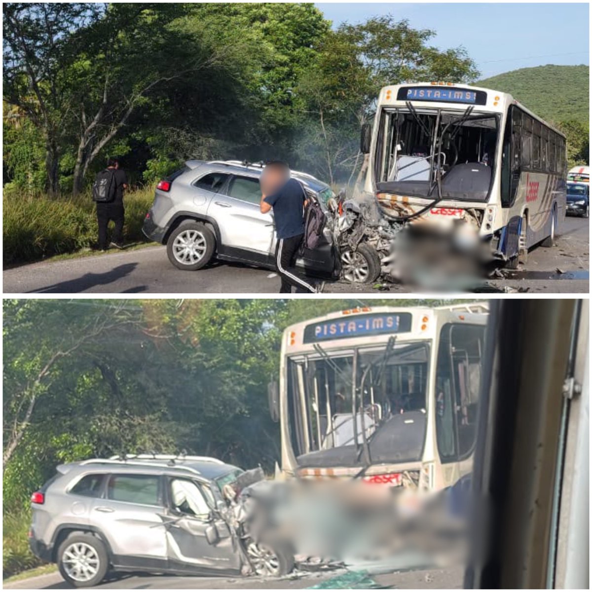 24_morelos's tweet photo. GRAVE ACCIDENTE EN #XOXOCOTLA; REPORTAN VARIOS LESIONADOS

Un autobús Lasser, una camioneta SUV y una motocicleta estuvieron involucrados en un fuerte accidente sobre la carretera Alpuyeca-Jojutla.

🚑 Servicios de emergencia ya trabajan en la zona. Circule con precaución.

#Morelos #Jojutla #Alpuyeca
