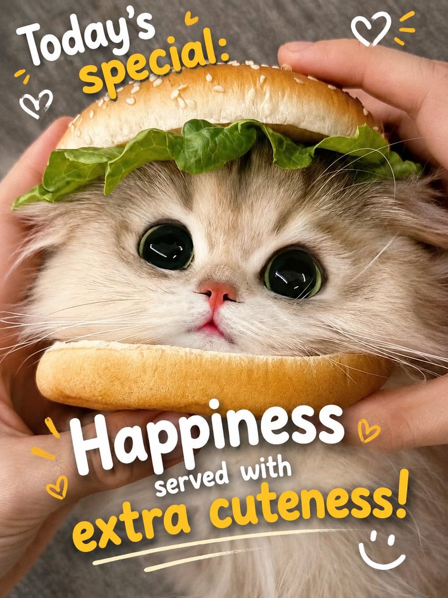Zup_Tv_'s tweet photo. Kitty Burger😁 https://t.co/FVUFZ4hFcq