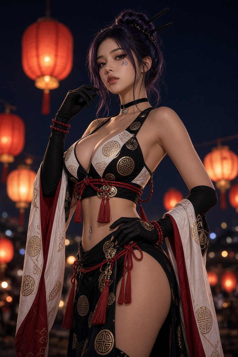 ChewiABM's tweet photo. Night festival glow ✨ Chewi under the lanterns https://t.co/ph9LHhru4K