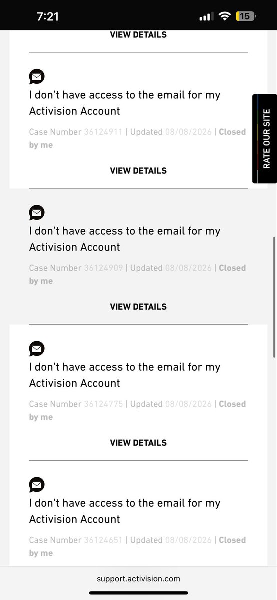 Emilioldnr's tweet photo. Good afternoon activity support I'm having a big problem a hacker stole my gmail I can only enter because my Ps5 account and when I open a ticket the hacker closes them immediately you can give options to show you that more accounts are mine I have all the evidence you need https://t.co/440qpqyXvY