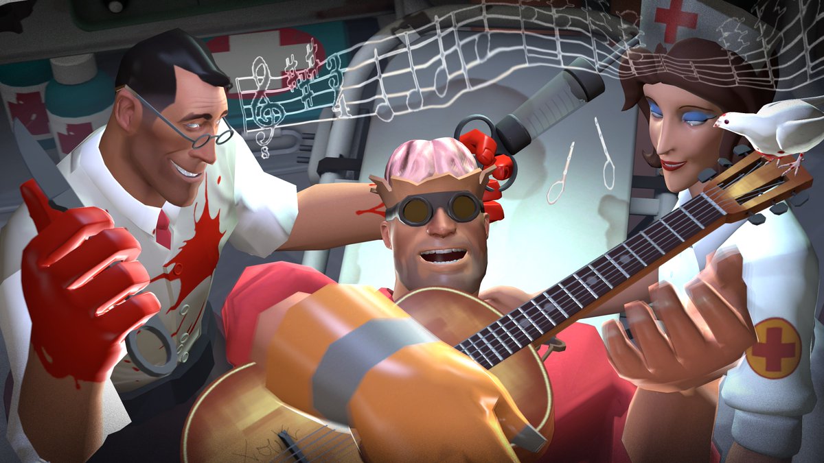 susie__xowie's tweet photo. "Brain Surgery"
#TF2 #SFM #TF2SFM #MedicTF2 #EngineerTF2 #TF2OC https://t.co/ggxpy79umt