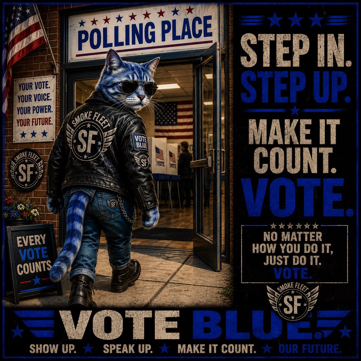 dew_drop16's tweet photo. Whatever your preferred way to vote- VOTE! Show up, use your voice. Strengthen Democracy!
#WeWillVoteBlue
#RockTheVote
#BlueCats https://t.co/xkmMVkRadw