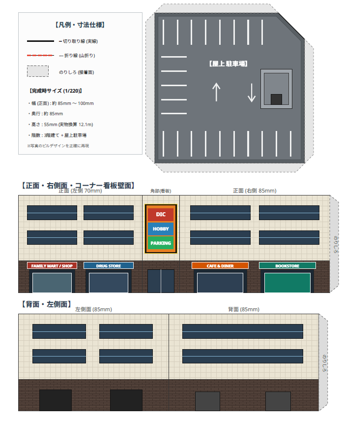sabineko3gou's tweet photo. 別の写真をもとに再度生成してもらい、提案結果にでてきた建物のペーパークラフトの生成をお願いしてみたら、それっぽいのが出てきて驚き。推奨用紙や印刷設定、のりしろまで作ってある。#Zゲージ #AI活用 #ジオラマ　#gemin https://t.co/arVin3oPJE