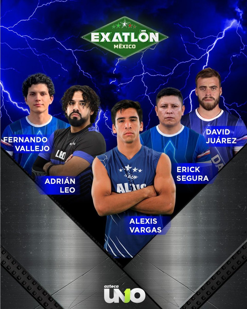 ExatlonMx's tweet photo. Listos para correr, listos para luchar, listos para demostrar. La velocidad los mueve, la estrategia los guía y la victoria los espera.

Son Azules y vienen por todo.
#ExatlónMéxico, gran estreno, lunes 24 de agosto, 6:30 p.m. por Azteca Uno https://t.co/sEBNldMsbZ