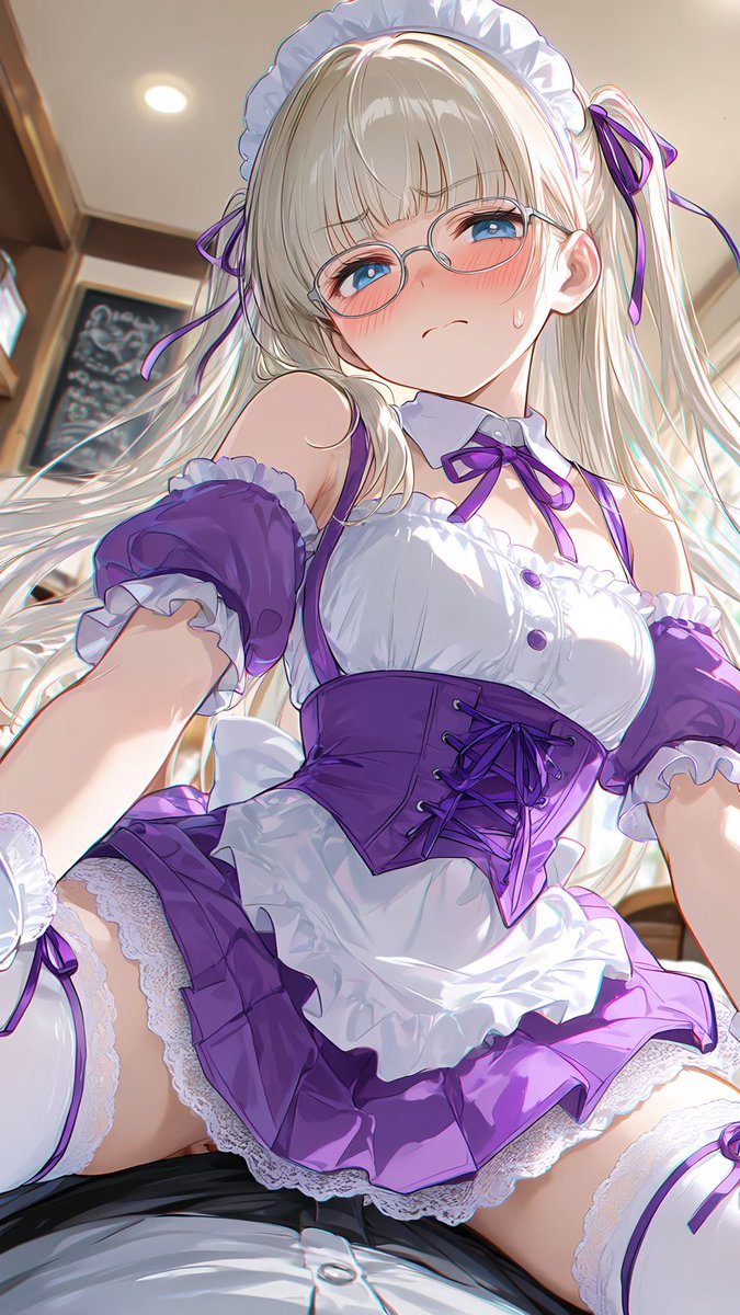 morisova000's tweet photo. シード値固定しても気を抜くとすーぐ細部変わってる
間違い探しレベルの衣装の細部違いヘッドドレス忘れるわ髪型ちょいちょい変えるわお胸のサイズ変えるわ

まぁこん時は３段フリルスカートの一番下をミニスカートに指定したことやね、埋まってまうがな

#aiイラスト
#PixAI https://t.co/1IHEfpuJkf