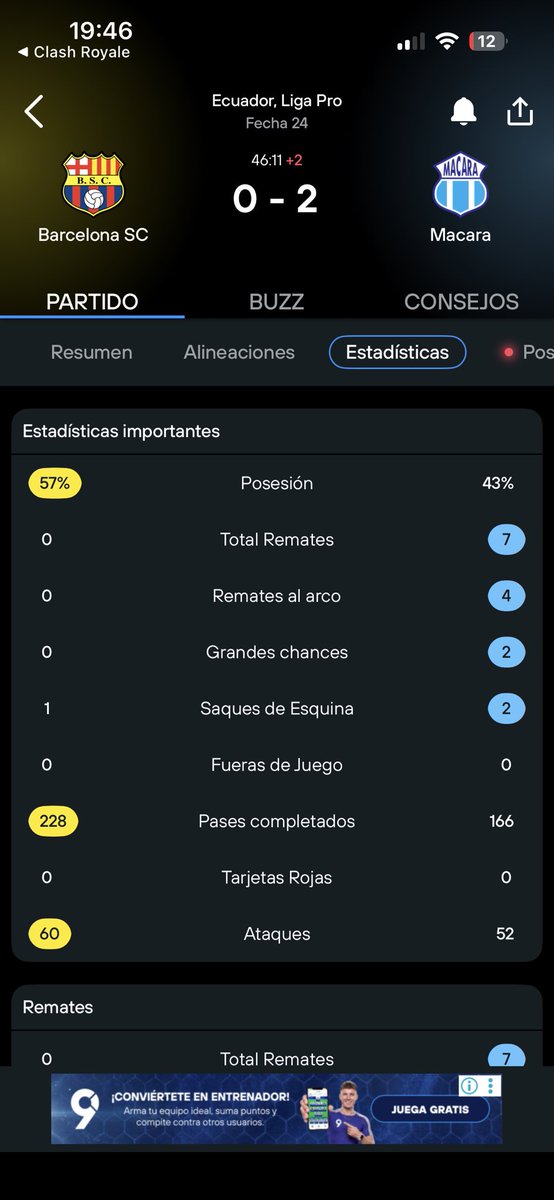 BethoBsc's tweet photo. @BarcelonaSC No un bendito remate al arco jugando de local. Que esperan para botar a ese inepto que tenemos de técnico https://t.co/CCbPcWUmeE