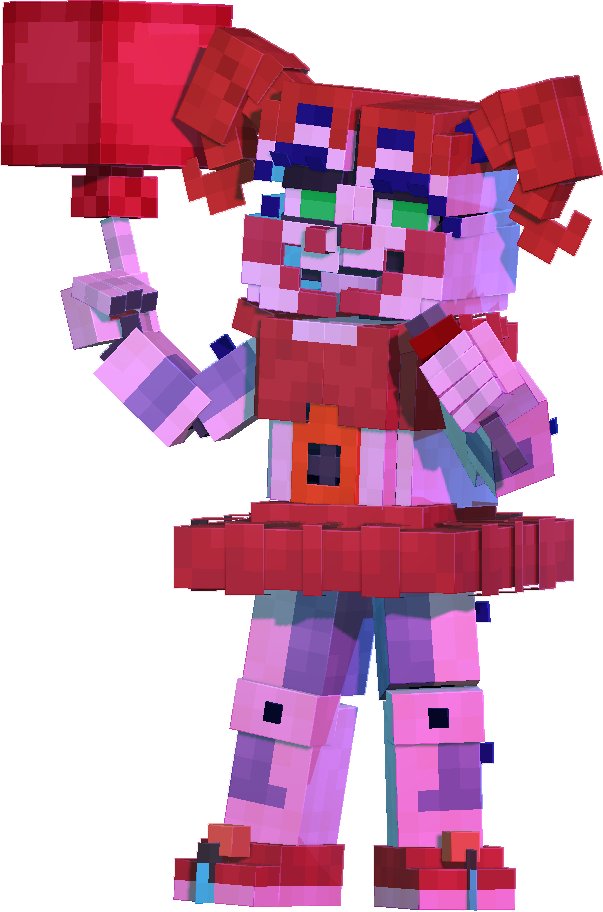 ModFNAF's tweet photo. along with the Fabric models we want to give you a model of Circus Baby for Forge! she is here as a gesture of wanting to give a farewell to this era of the mod! after 4.6! https://t.co/GoVPS2lzja