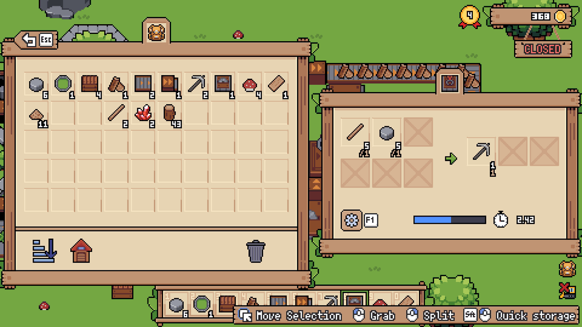 Moonlit_Cafe_'s tweet photo. 私が制作中の自動化ゲーム「Tiny Factory」のストアページが公開されました！

👇ウィッシュリスト登録をよろしくお願いします！👇
https://t.co/A5KiY7VrZt

自然の中で工場を建築して商品の生産を自動化し、お店で販売してさらに生産ラインを拡張していきましょう！ https://t.co/xj4PdKtnJq
