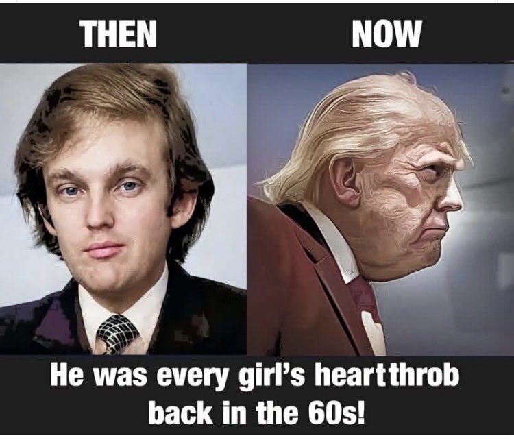 Suzierizzo1's tweet photo. Imagine thinking that he’s ever been good looking. https://t.co/Ia2zYJxq7N