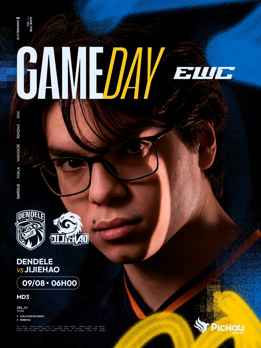 dendelecs's tweet photo. O Dendele CS enfrenta a JIJIEHAO amanhã na EWC

Dendele x JIJIEHAO
09/08 — 06h00

A partida terá transmissão ao vivo no nosso canal: https://t.co/z9r2ciepqf

Vem torcer com a gente!!

#DendeleCS #EWC #CS2 https://t.co/mZZc90vcSs