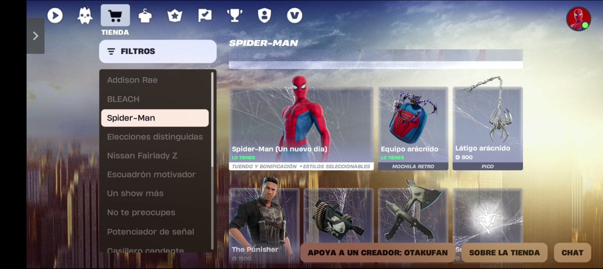 RaxelW's tweet photo. HE VUELTO CON MAS GANAS Y SIEMPRE CON EL MEJOR CÓDIGO (OCUPADO CON EL TRABAJO Y VERANO) " I always come back or I will come back!"

@Otakufansite #FortniteSkin #SpiderManUnNuevoDía #spiderman https://t.co/b2A1nArnRY