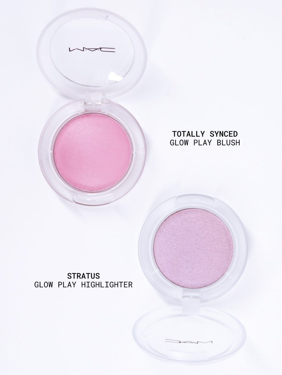 maccosmetics_JP's tweet photo. ＼NEW！／ ​
グロー プレイをもっと欲しくなる？​
「グロー プレイ クッショニー ブラッシュ」× NEW「グロー プレイ バウンシー ハイライター」 なら​輝きが重なり合う✨​

​NEW「グロー プレイ バウンシー ハイライター」 ​
税込 ￥5,060　全7色 　​

​「グロー プレイ クッショニー ブラッシュ」​
税込 ¥4,950　全12色 ​

​#透けラメハイライト #MACグロープレイバウンシーハイライター #maccosmeticsjapan
